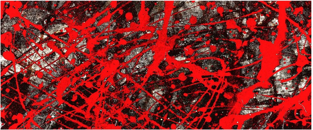 Obraz - Expresívne abstrakcie (120x50 cm)