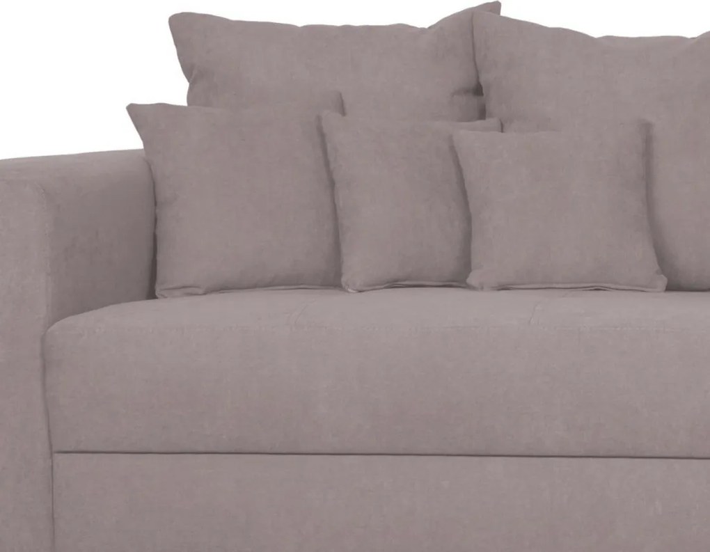 Široká pohovka Rosa, ružová látka