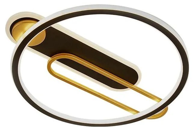 LED Stmievateľné stropné svietidlo LED/60W/230V 3000-6500K čierna + diaľkové ovládanie