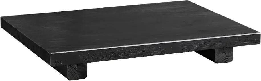 Sada 2 ks nočných stolíkov z borovicového dreva v čiernej farbe Karup Design Dock Black