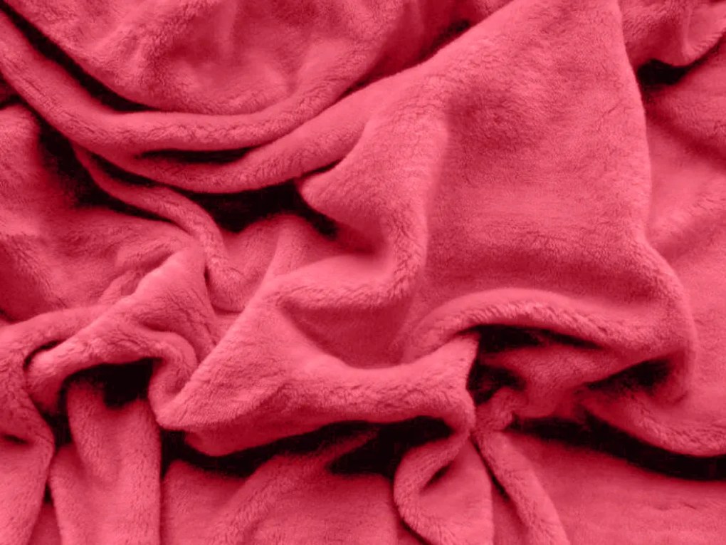 Obliečka mikroplyš SOFT 90x200 cm červená