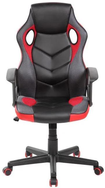 Herná stolička - čierna/červená | 9502M