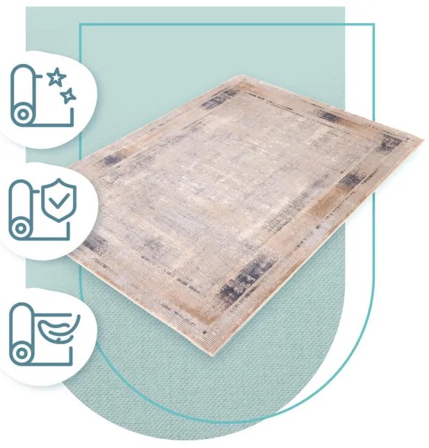 Koberec Pula T432A hnedo-béžový