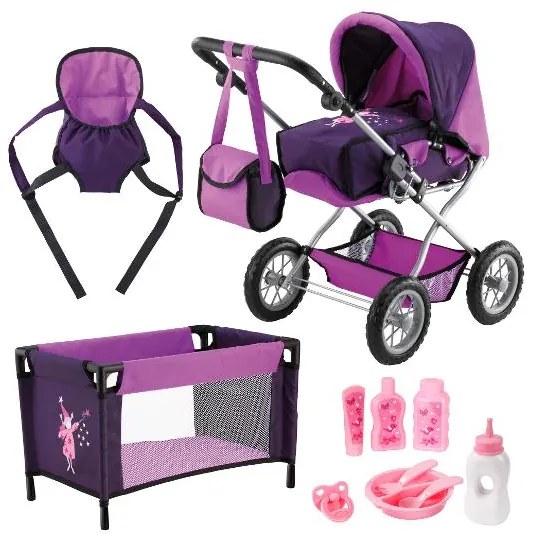 Bayer Design Súprava pre bábiky Grande Kombi s cestovnou postieľkou (víla)  (100227535)