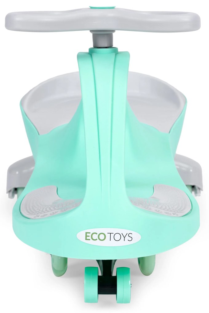 Detské odrážadlo s LED kolesami, zelené, ECOTOYS