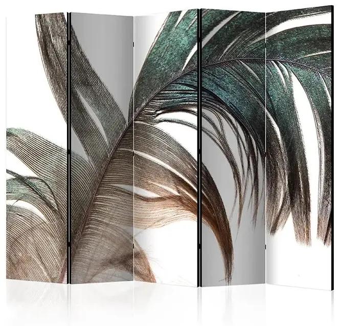 Paraván - Beautiful Feather II [Room Dividers] Veľkosť: 225x172, Verzia: Obojstranný