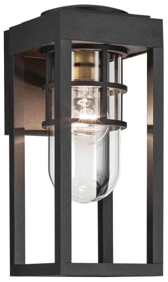Kichler KL-HONE-S-BKT - Vonkajšie nástenné svietidlo HONE S 1xE27/60W/230V IP44