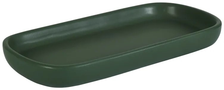 Erga Nero, keramický podnos na postavenie 25,7x11,5 cm, zelená matná, ERG-08364