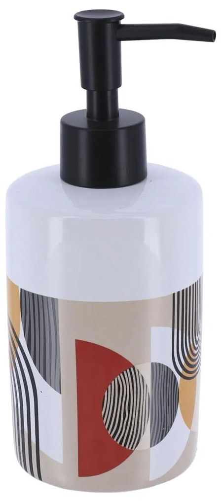 Dávkovač mydla Trendy, kombinácia farieb/s čiernymi prvkami, 320 ml