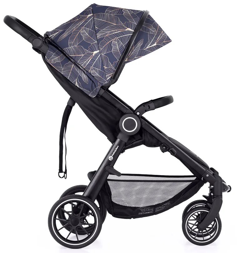 PETITE&MARS kočík Street+ RWS black + strieška limited 100 palmtree