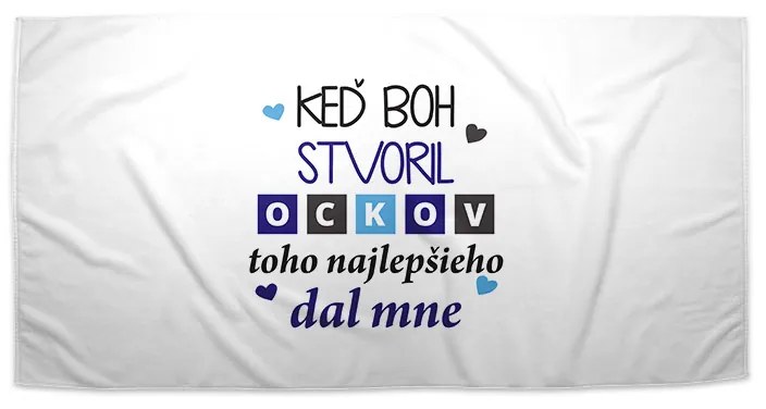Sablio Uterák Keď Boh stvoril oteckov - 30x50 cm