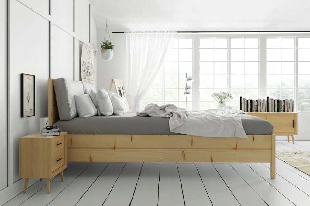 INTERBEDS Detská posteľ Continental 180x200cm prírodná