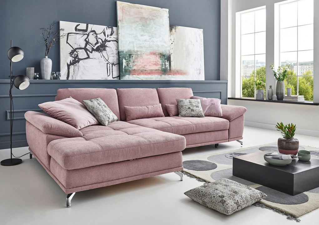 XXXLutz ROHOVÁ SEDAČKA, textil, orgovánová Sit & More - Sedačky - 000144005504