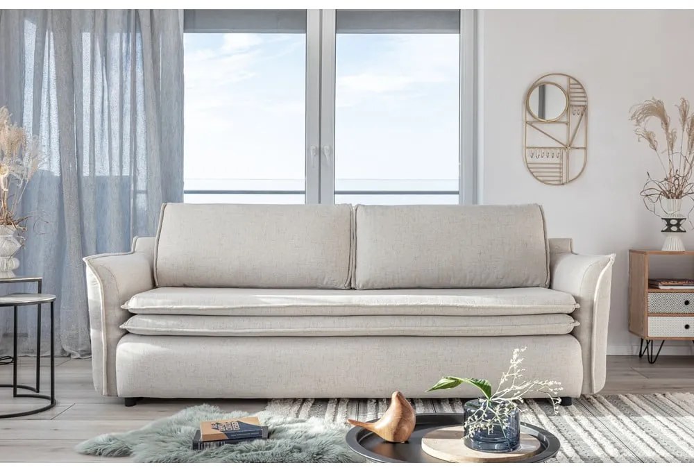 Béžová rozkladacia pohovka Miuform Charming Charlie