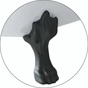 Besco Voľne stojaca vaňa zo sanitárneho kompozitu Amelia Glam G 190x77 bez prepadu BESCO-Typ výpuste: Click-Clack bez prepadu, zlatá, BESCO-Nôžky: Bi…