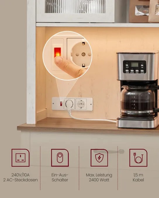 Kuchynská skriňa s LED osvetlením BBK363W22