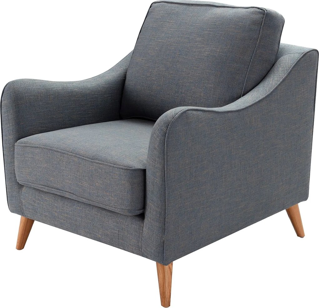 Kreslo Venuste denim blue/brown
