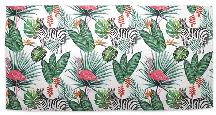 Sablio Uterák Zebra a Plameniak - 50x100 cm