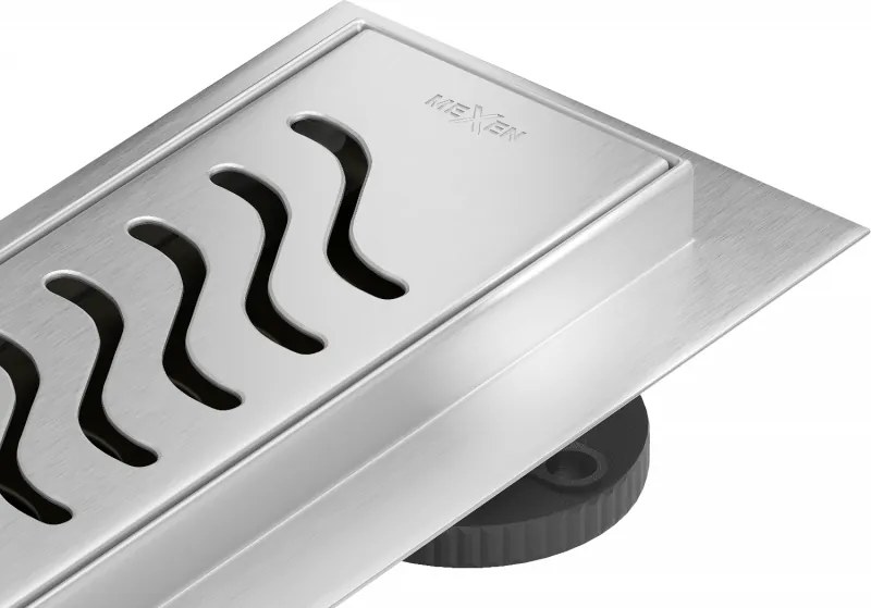 Mexen Flat 360° M09 rotačný lineárny odtok 60 cm, inox - 1028060-40