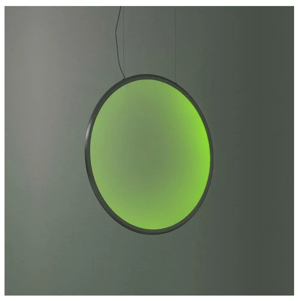 Artemide 1992310APP-LED RGBW Stm. luster na lanku DISCOVERY LED/42W/230V antracit