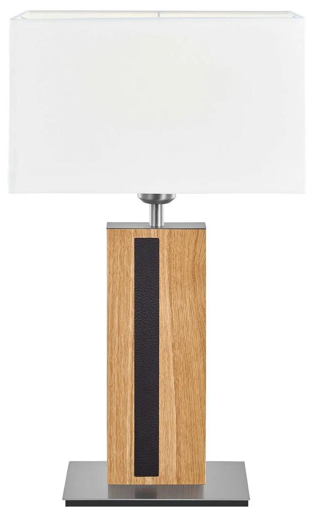 HerzBlut Maive stolná lampa olej-dub biela 56 cm