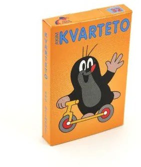 Kvarteto Krtek 2 společenská hra - karty v papírové krabičce 6x9cm