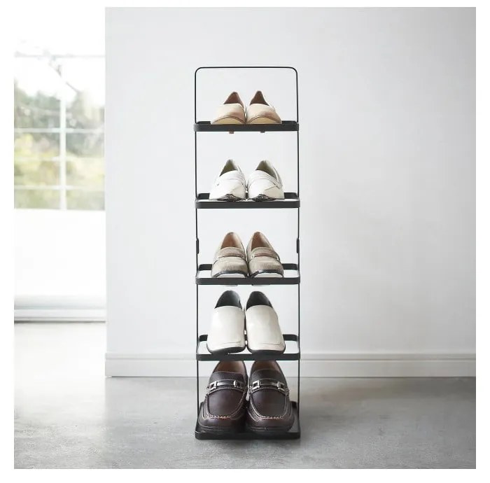 Čierny vysoký stojan na topánky YAMAZAKI Tower Shoe Rack