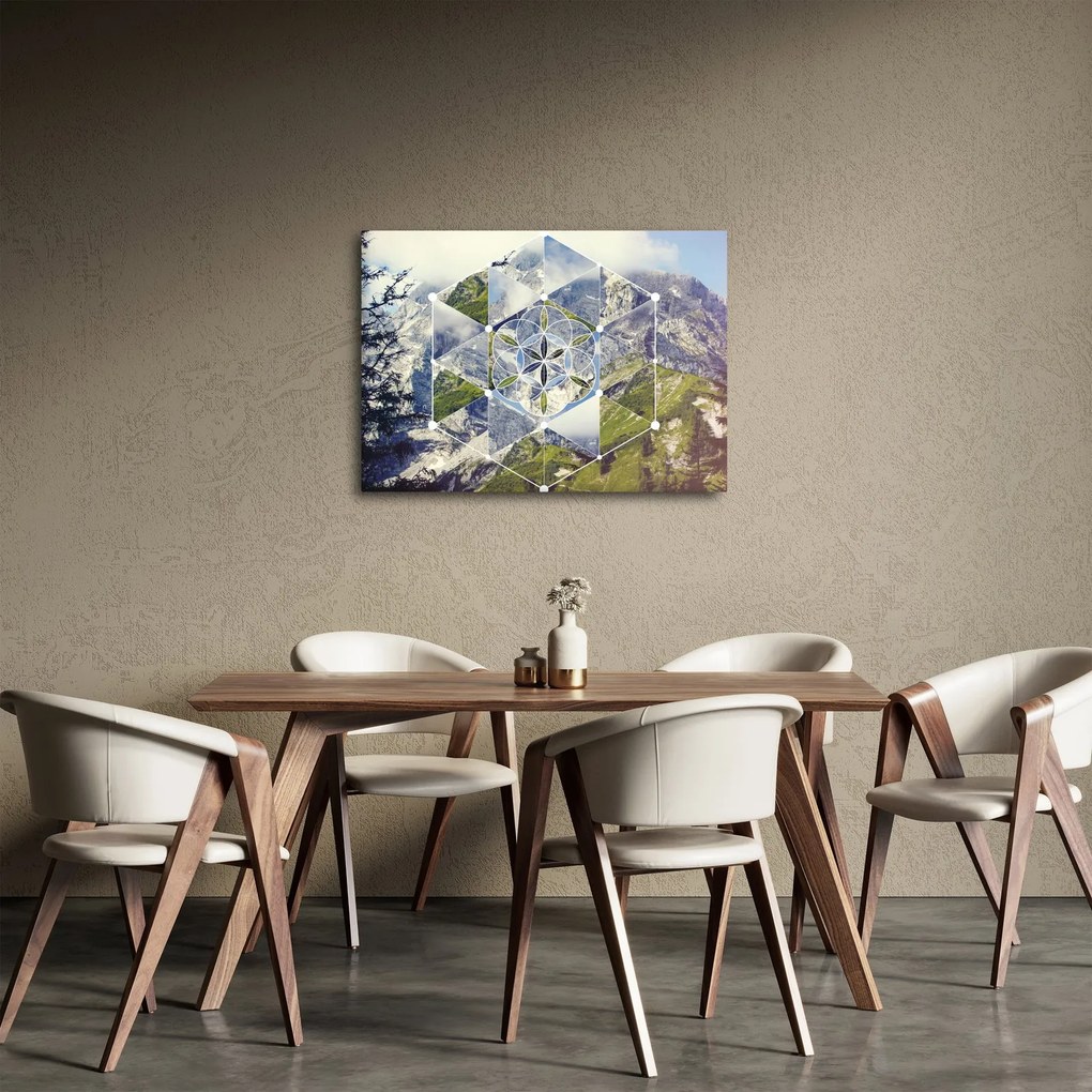 Obraz - Geometrický obrazec (70x50 cm)
