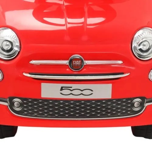 vidaXL Detské autíčko Fiat 500, červené-