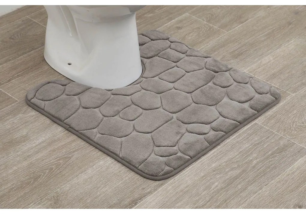TENDANCE WC predložka Stones, 45x50 cm, béžová