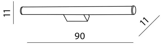 LED nástenné svietidlo Jaro 90 3000K