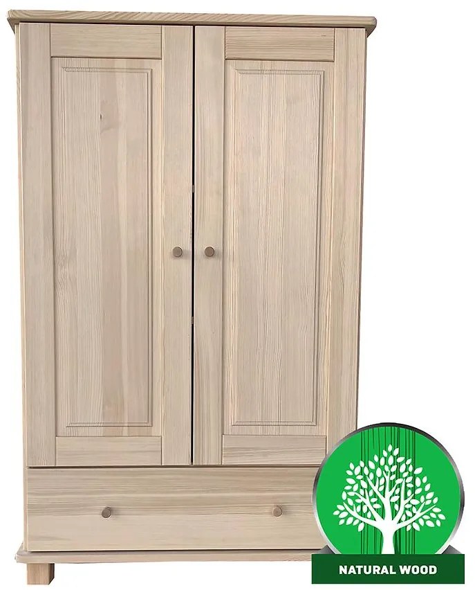 Skriňa 80/2D/1S borovica s falcom