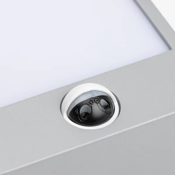 Brilagi -LED Vonkajšie nástenné svietidlo so senzorom TERNI LED/12W/230V šedá IP44