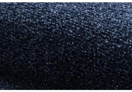 Okrúhly koberec SOFTY Jednotný, Jednobarevný, tmavo modrá Veľkosť: kruh 200 cm