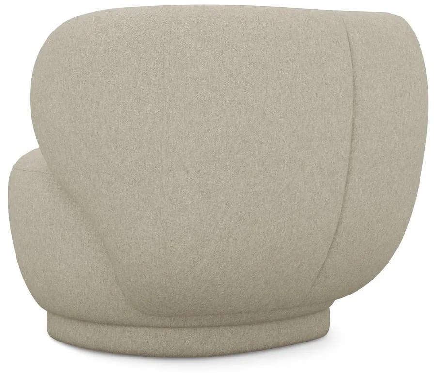 Béžové kreslo Hina – Makamii