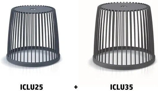 Set 2 univerzálnych košov CLUBO 25+35l antracit