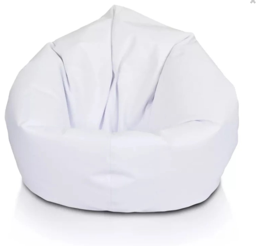 Lacný sedací vak Sakwa L – pohodlný vak pre deti aj dospelých, ľahko umývateľný polyester Farba: NC3 - biela