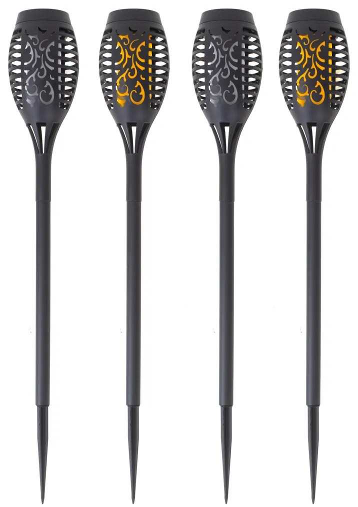 IKO Solárne záhradné svetielka 12LED - 4 kusy