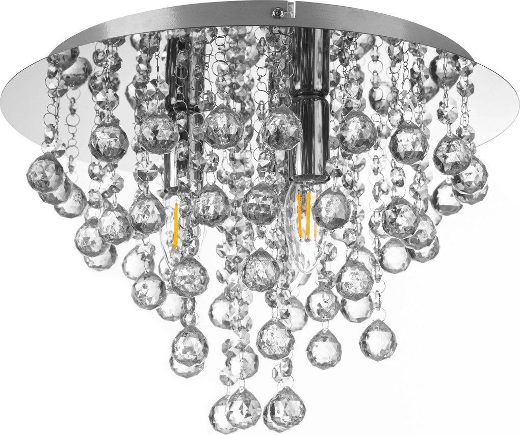 XXXLutz STROPNÉ SVIETIDLO, 38/38/26 cm Globo - Online Only bytové doplnky - 004558417301