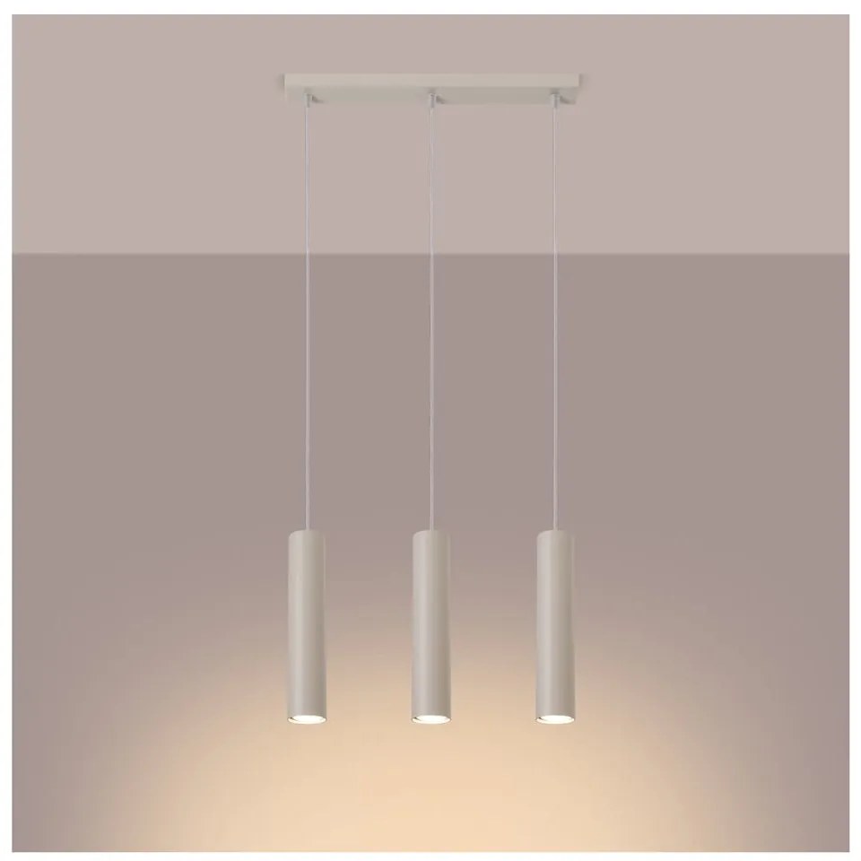 Krémové závesné svietidlo Castro – Sollux