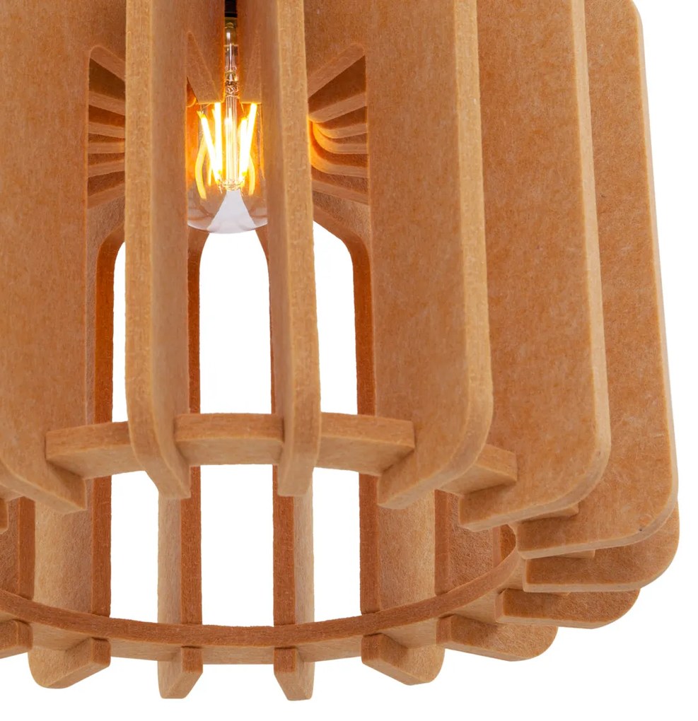 Retro závesná lampa oranžová - Felt