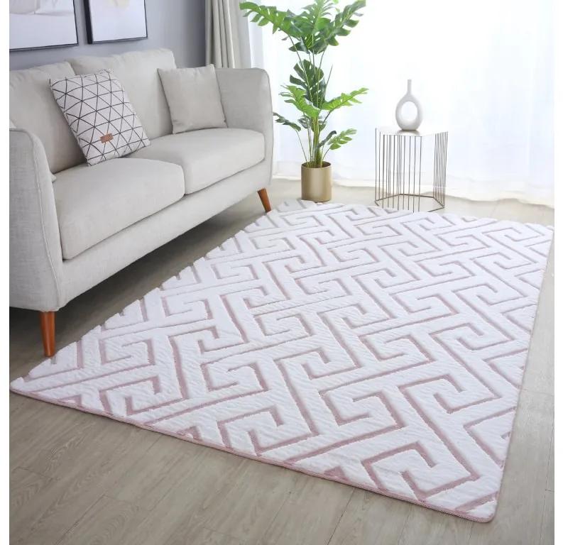 Ayyildiz Kusový koberec VISION 5121, Ružová Rozmer koberca: 120 x 170 cm