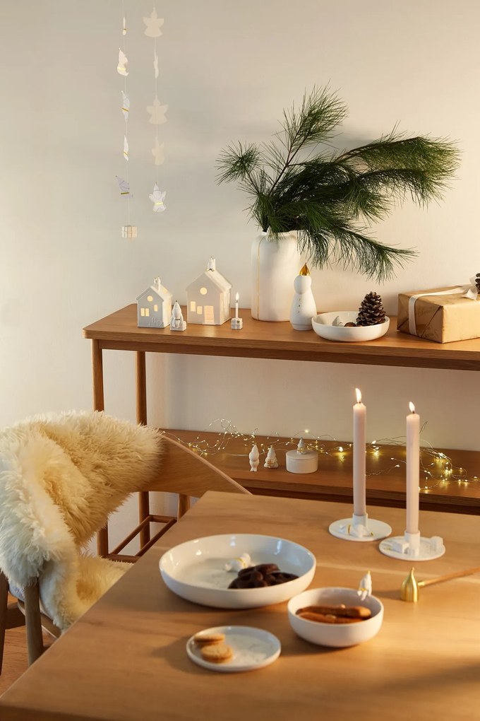 räder Porcelánový svietnik Santa Stargazing