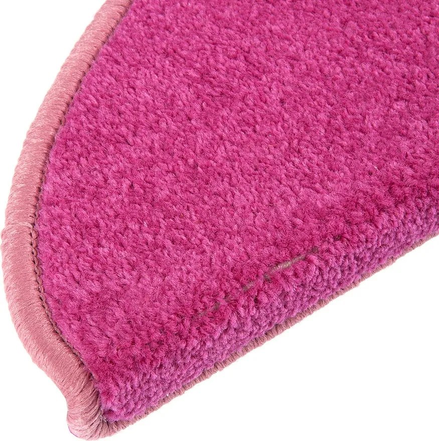 Nášľapy na schody Eton ružový polkruh - 24x65 polkruh (rozmer vrátane ohybu) Vopi