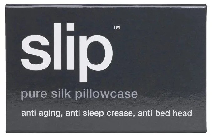 Hodvábna obliečka na vankúš 51x76 cm Charcoal – slip