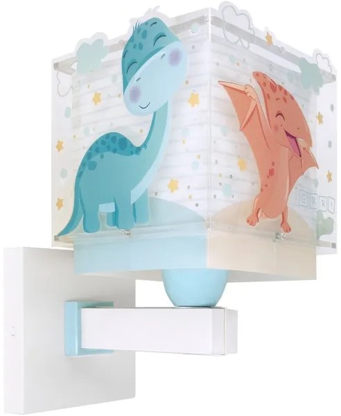 Dalber 63459 - Detská nástenná lampa BABY DINOS 1xE27/15W/230V pestrofarebná