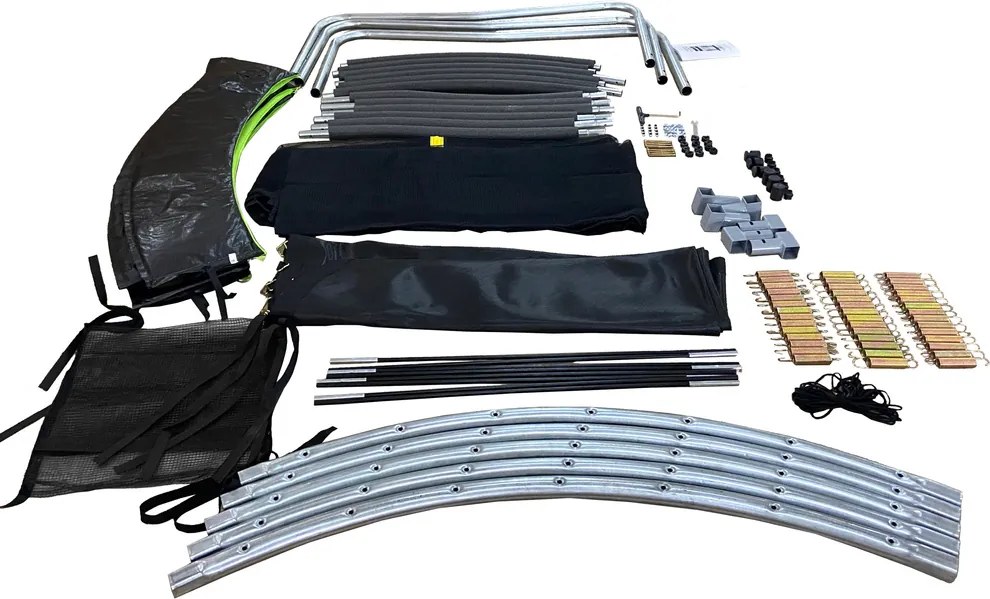 LEAN Trampolína 305 cm - čierno-zelená