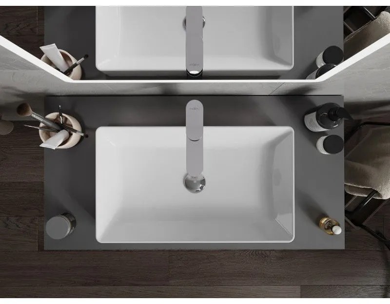 Mexen Nadia, umývadlo na dosku 60x35 cm, biela, 21616000