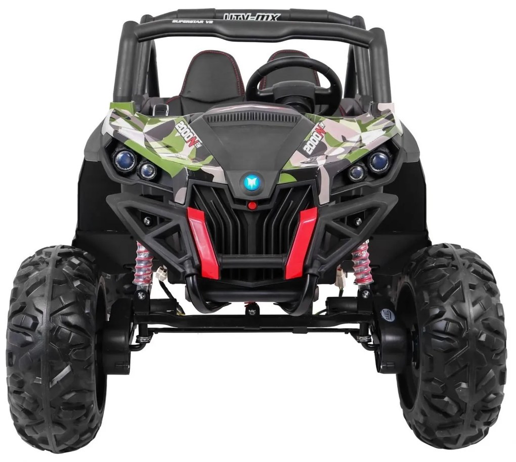 RAMIZ ELEKTRICKÁ AUTÍČKO JEEP UTV - XMX - CAMO- 4X4 - 4x45W - 2 x 12V/7Ah - 2023