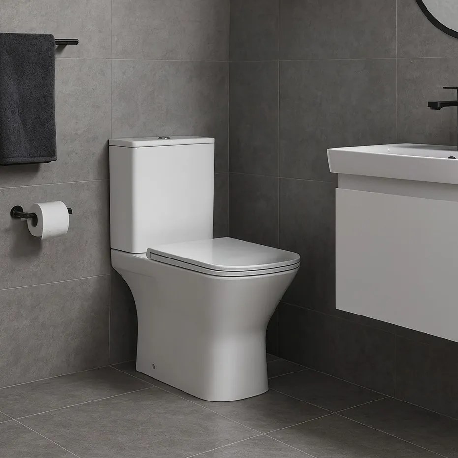 Invena Livion, WC kombi misa s nádržkou vrátane splachovacej súpravy, Tornádo technológia splachovania, sedátko s pomalým zatváraním, INV-CE-82-K01-J